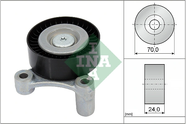 Deflection/Guide Pulley, V-ribbed belt
